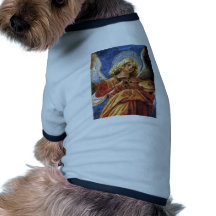 Melozzo Music Making Angel Dog Tshirt