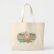Melt 'n' Drip Soft Serve Ice Cream Tote Bags