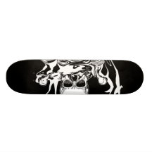 melt skull drip puddle sick skate board deck