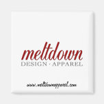 Meltdown Apparel Magnet (White)