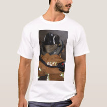 Melted Fire Helmet Shield t-shirts by marktsullivan Melted Fire Helmet Shield t-shirts
