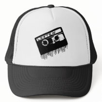 Melting Cassette Tape Hat by riffguru Melting Cassette Tape Hat