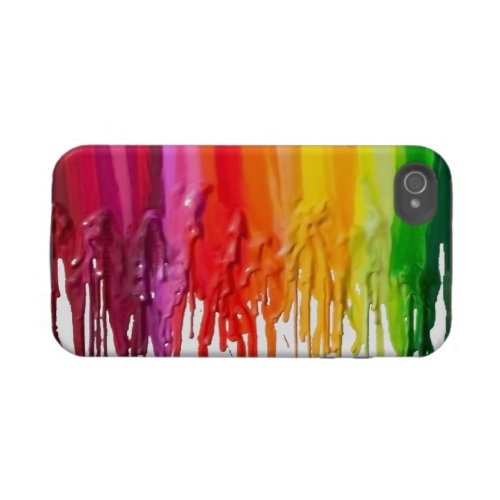 Melting Rainbow of Crayons iPhone4 Case casemate_case
