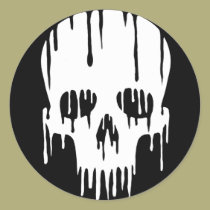Melting Skull stickers