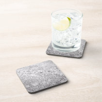 Melting Snow cork coasters