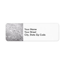 Melting Snow return address label labels