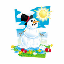 Melting Snowman photo sculptures by doonidesigns Melting Snowman photo sculptures