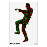 Melting zombie wall decal