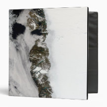 Meltwater ponds along Greenland West Coast 3 Ring Binders