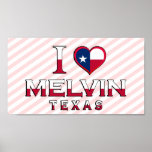 Melvin, Texas Poster