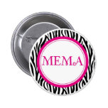 Mema Button - Zebra Style buttons