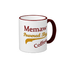 Memaw Powered By Coffee Coffee Mugs