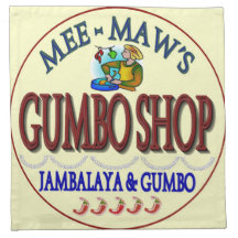 Memaw's Gumbo Shop Printed Napkins