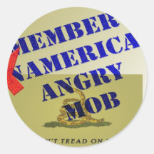 MEMBER American Angry Mob Stickers