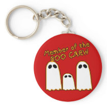Member of the BOO CREW Funny Ghost Design Key Chains