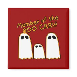 Member of the BOO CREW Funny Ghost Design magnet