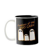 Member of the BOO CREW Funny Ghost Design Coffee Mugs