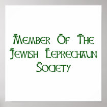 Member Of The Jewish Leprechaun Society Poster