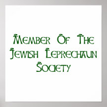 Member Of The Jewish Leprechaun Society Poster