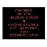 Member of the Secret Order postcards
