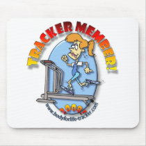 Member - Treadmill Chick Mouse Pad! mousepads by JonyMac Member - Treadmill Chick Mouse Pad! mousepads