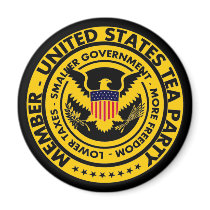 Member: United States Tea Party Fridge Magnet