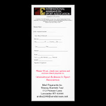 MEMBERSHIP APPLICATION rack cards