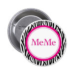 MeMe Button - Zebra Style buttons