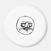 Meme Face Fridge Magnet