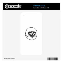 Meme Face iPhone 4 Decal