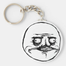 Meme Face Key Chain