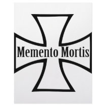 memento mortis cross icon letterhead