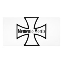 memento mortis cross icon photo cards