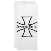 memento mortis cross icon personalized rack card