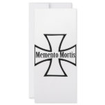memento mortis cross icon personalized rack card