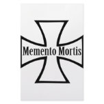 memento mortis cross icon stationery paper