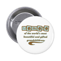 Memere of Gifted Grandchildren Pinback Button