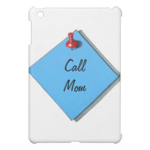 Memo: Call Mom: Realistic Artwork: Thumbtack iPad Mini Cover