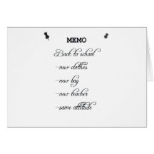 Memo Greeting Card