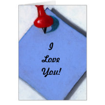 Memo, Thumbtack: I Love You: Note Card