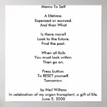 Memo to Self poster