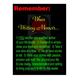 Memoir Writer - Poster - Motivation print