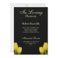 Memorial / Announcement invitation
