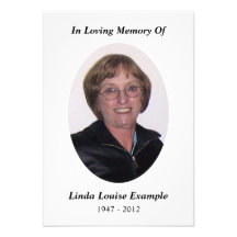 memorial card