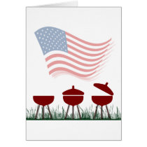 Memorial Day Barbeque Cookout Greeting Card
