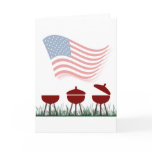Memorial Day Barbeque Cookout. Greeting Card