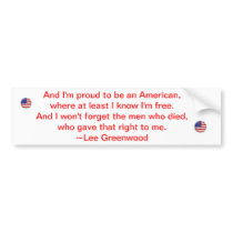 Memorial Day Bumper Sticker
