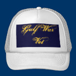 Memorial Day Gulf War  Vet  Trucker's Hat hats