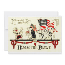 Memorial Day Honor the brave Custom Announcements