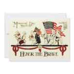 Memorial Day Honor the brave Custom Announcements